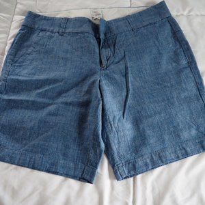 J Crew size 10 chambray shorts